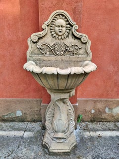 Prestigious Nembro Marble Fountain Venice 20th Century H. 170cm