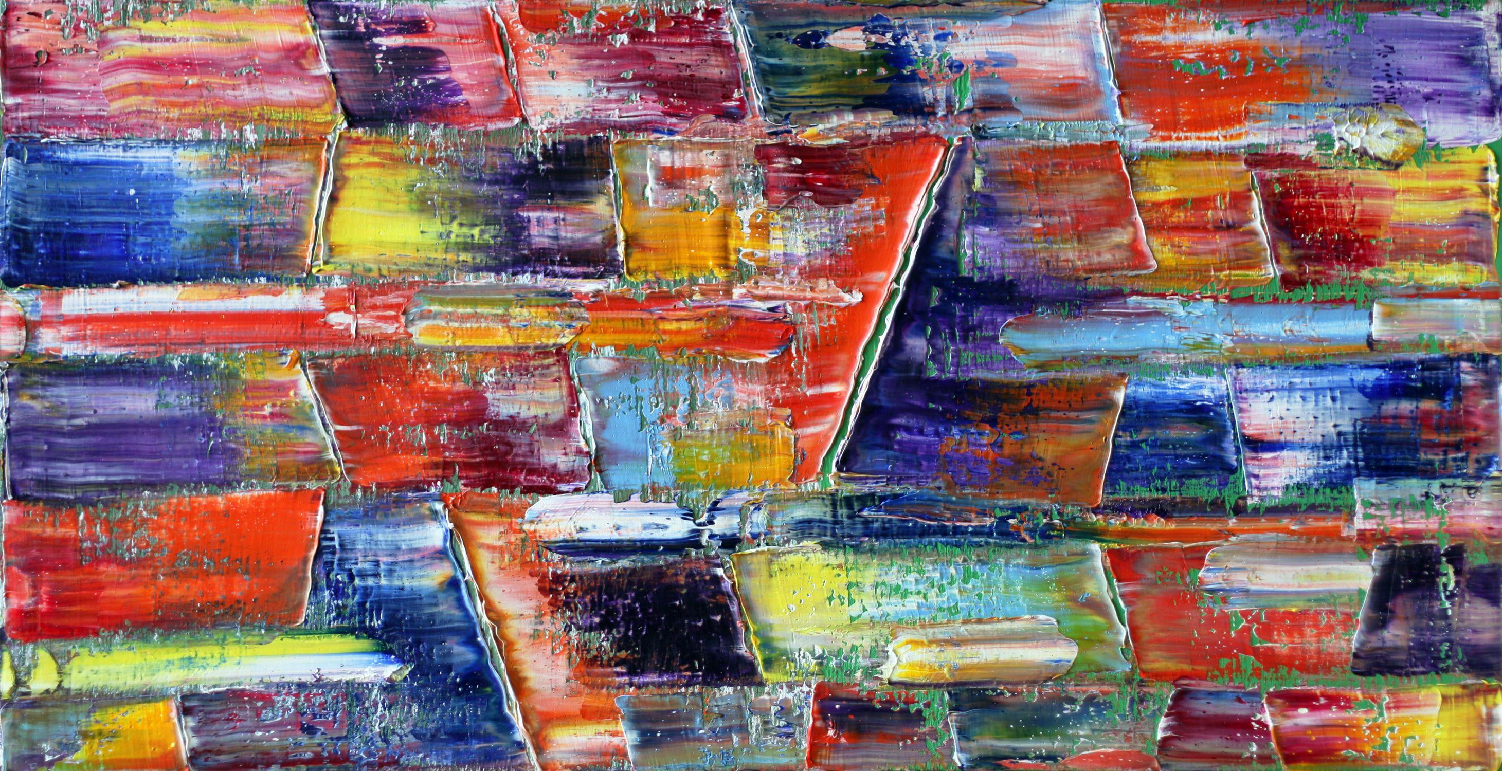 Abstract Painting di Preston M. Smith (PMS) - Abbondanza, Pittura, Olio su tela
