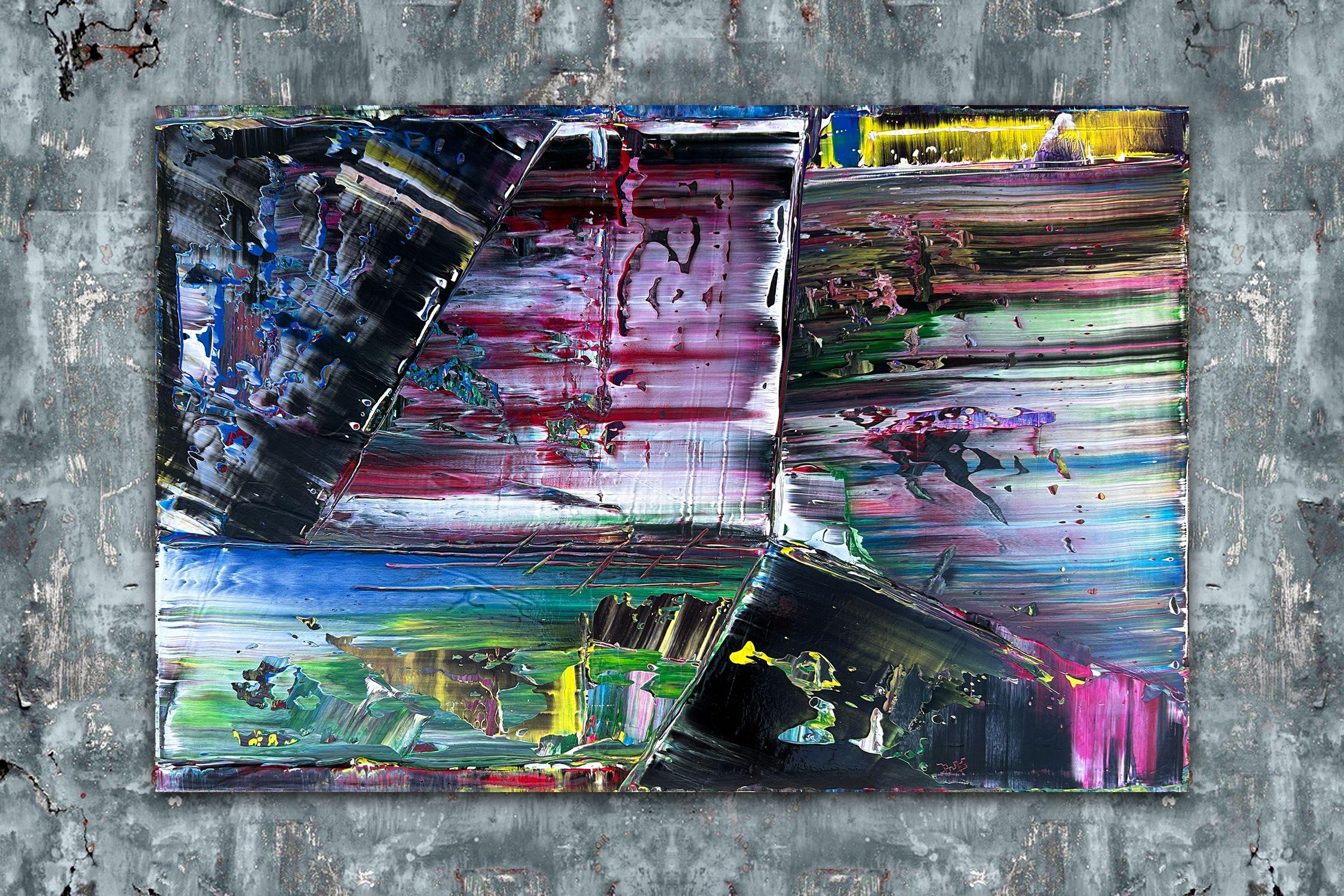Berserk, Pittura, Acrilico su tela - Painting Espressionismo astratto di Preston M. Smith (PMS)