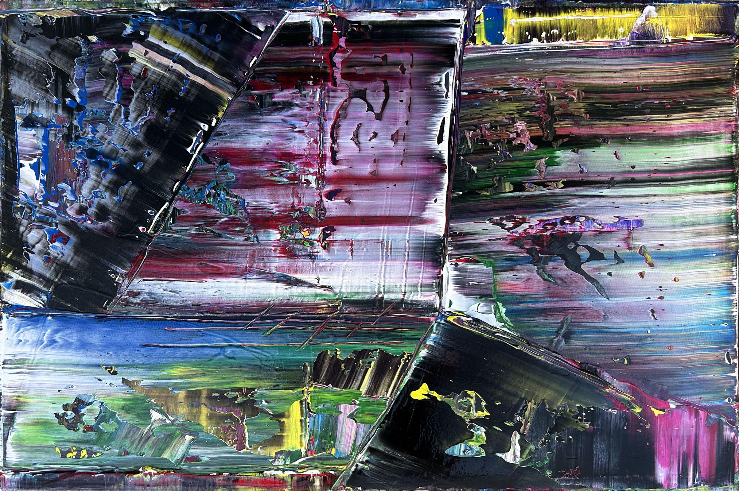 Berserk, Pittura, Acrilico su tela - Painting di Preston M. Smith (PMS)