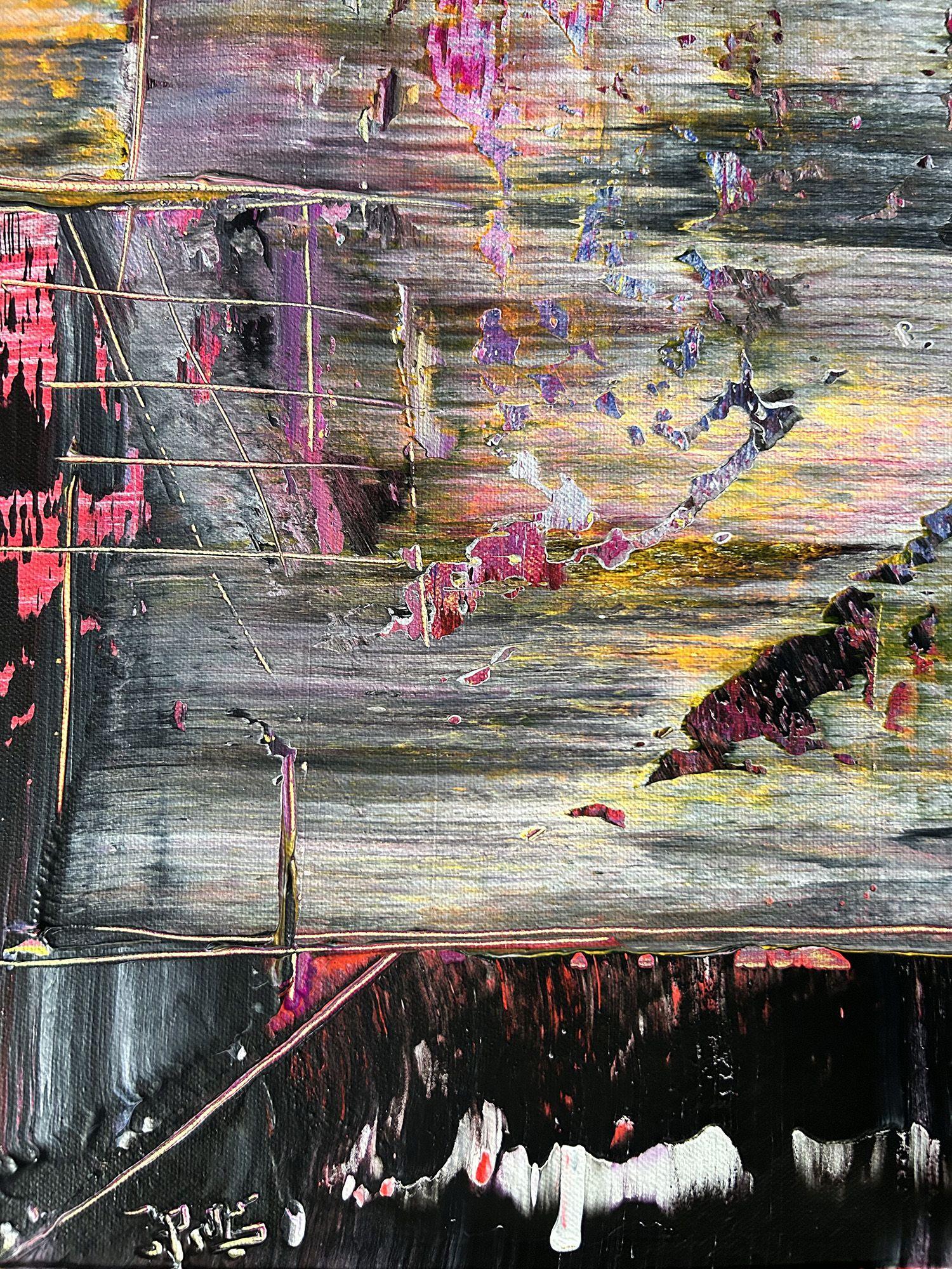 Blurred Lines, Gemälde, Acryl auf Leinwand (Abstrakt), Painting, von Preston M. Smith (PMS)