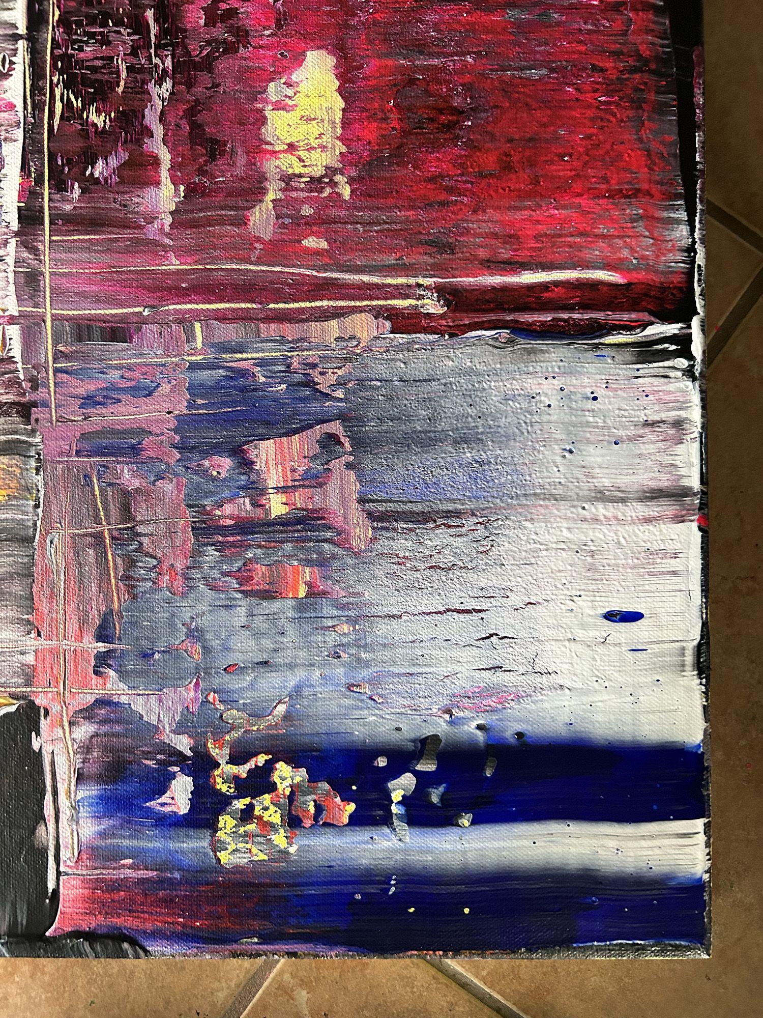 Blurred Lines, Painting, Acrylic on Canvas For Sale 1