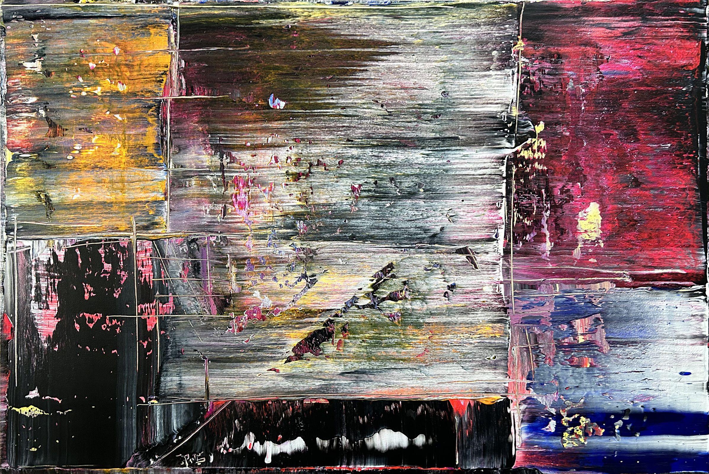 Preston M. Smith (PMS) Abstract Painting - Blurred Lines, Painting, Acrylic on Canvas