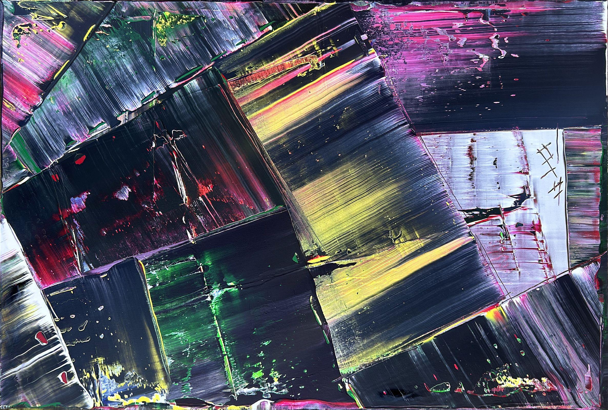 Fábrica de colores, Pintura, Acrílico sobre lienzo - Painting de Preston M. Smith (PMS)
