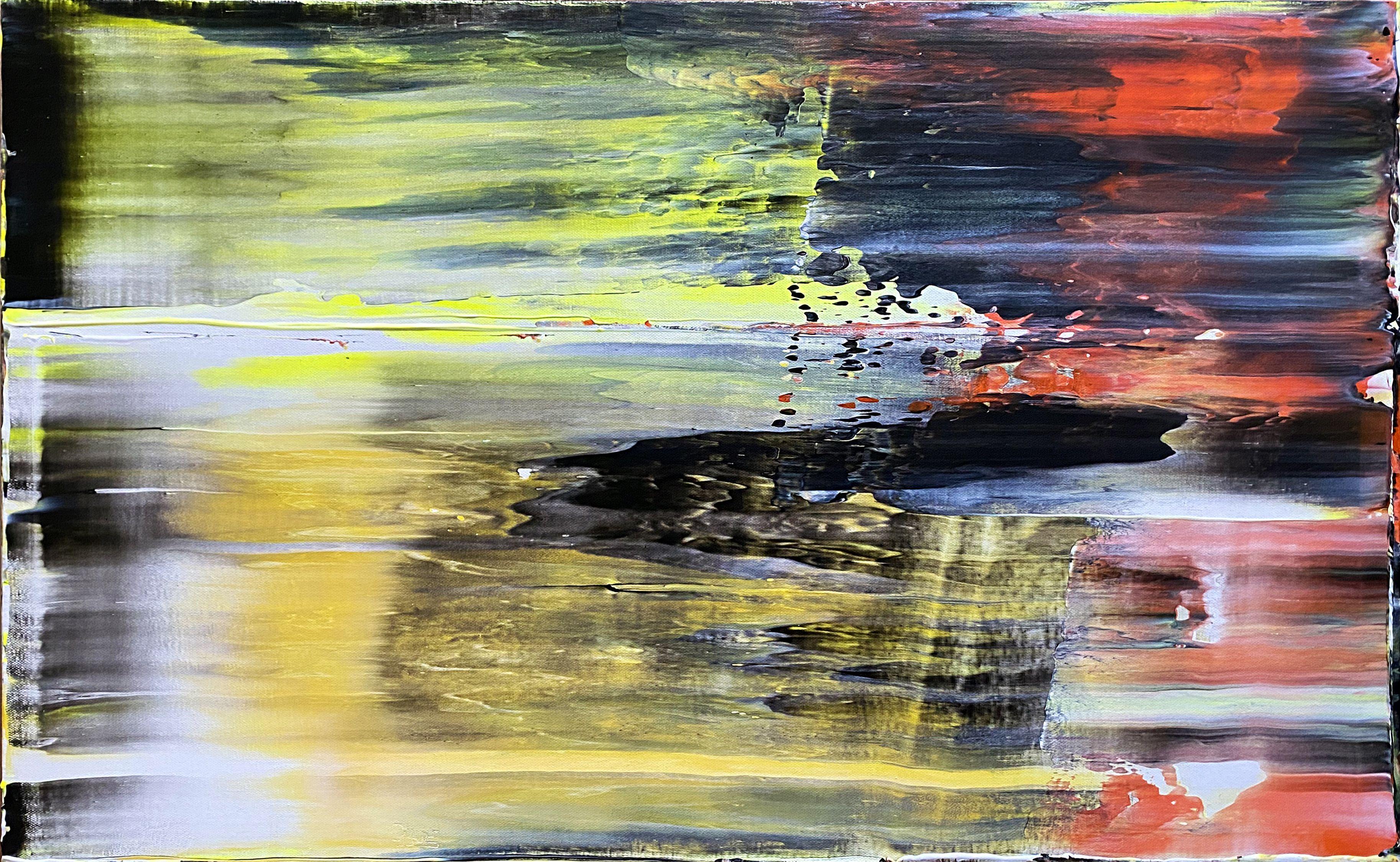 Neopren-Träumer, Gemälde, Acryl auf Leinwand