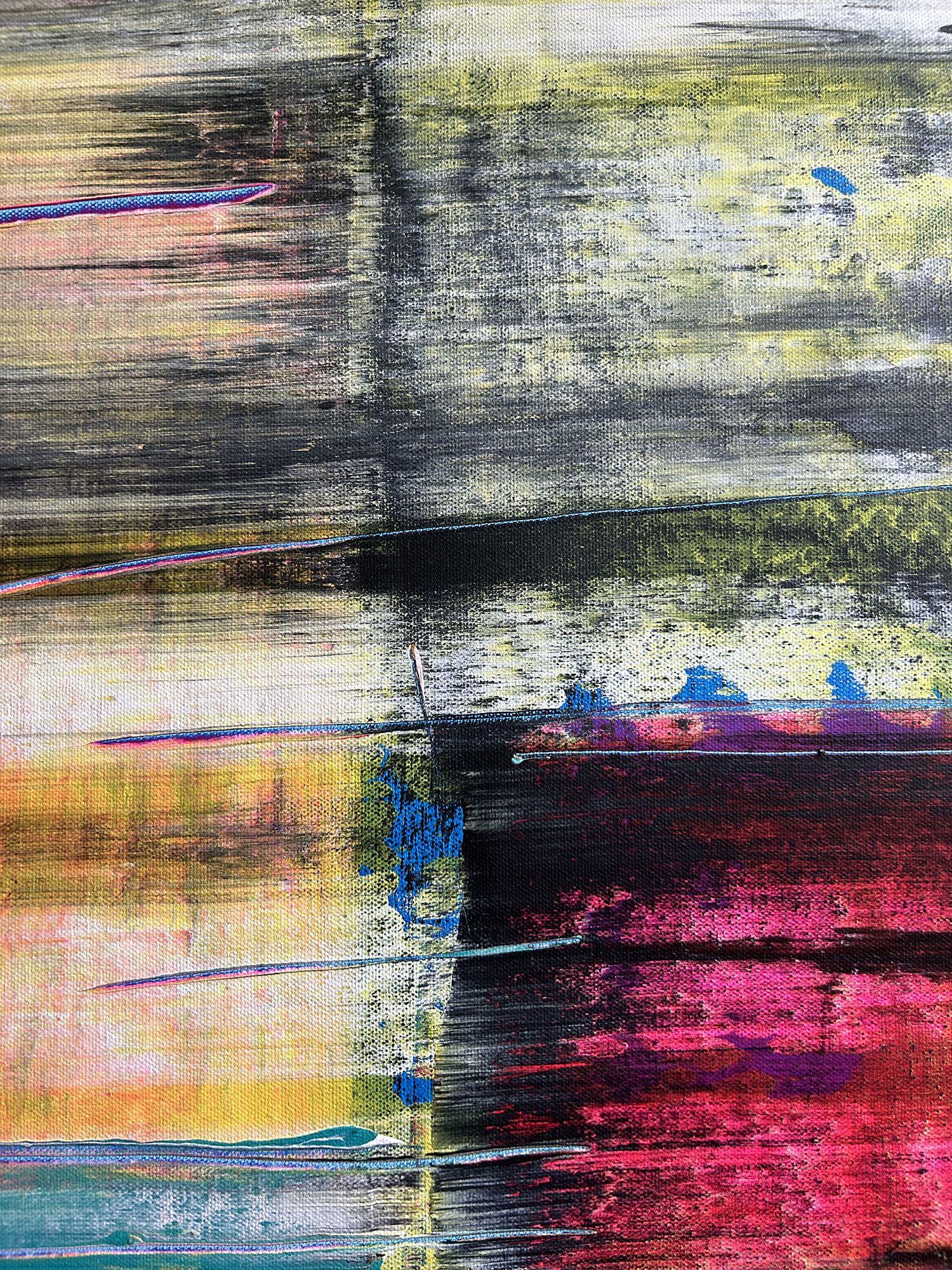 Resiliencia, Pintura, Acrílico sobre lienzo - Painting Abstracto de Preston M. Smith (PMS)
