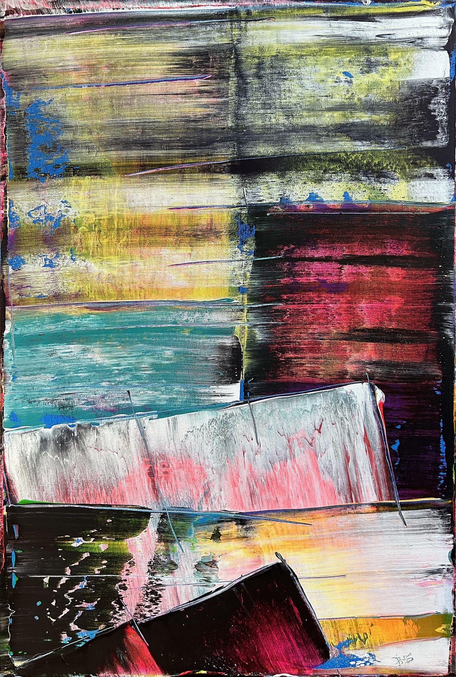 Abstract Painting de Preston M. Smith (PMS) - Resiliencia, Pintura, Acrílico sobre lienzo