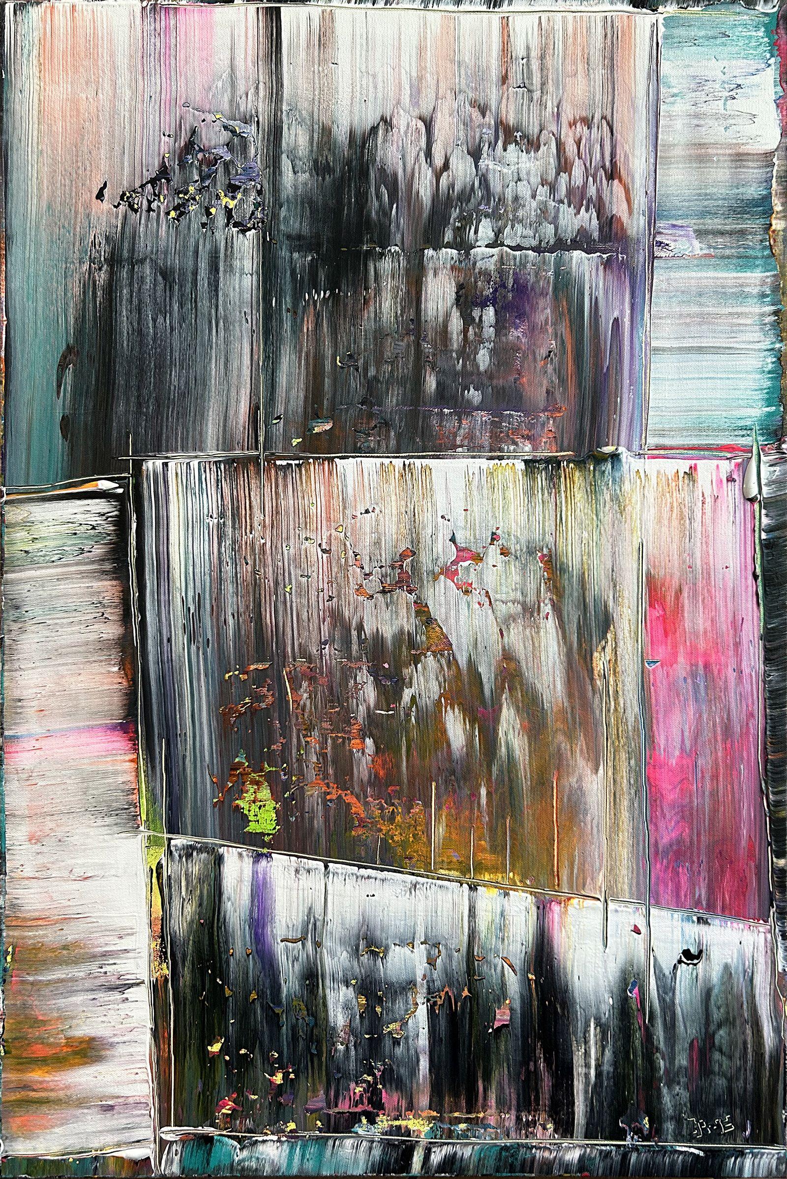 Abstract Painting di Preston M. Smith (PMS) - Rich Reds - Campo di colore astratto rosso, pittura, acrilico su tela
