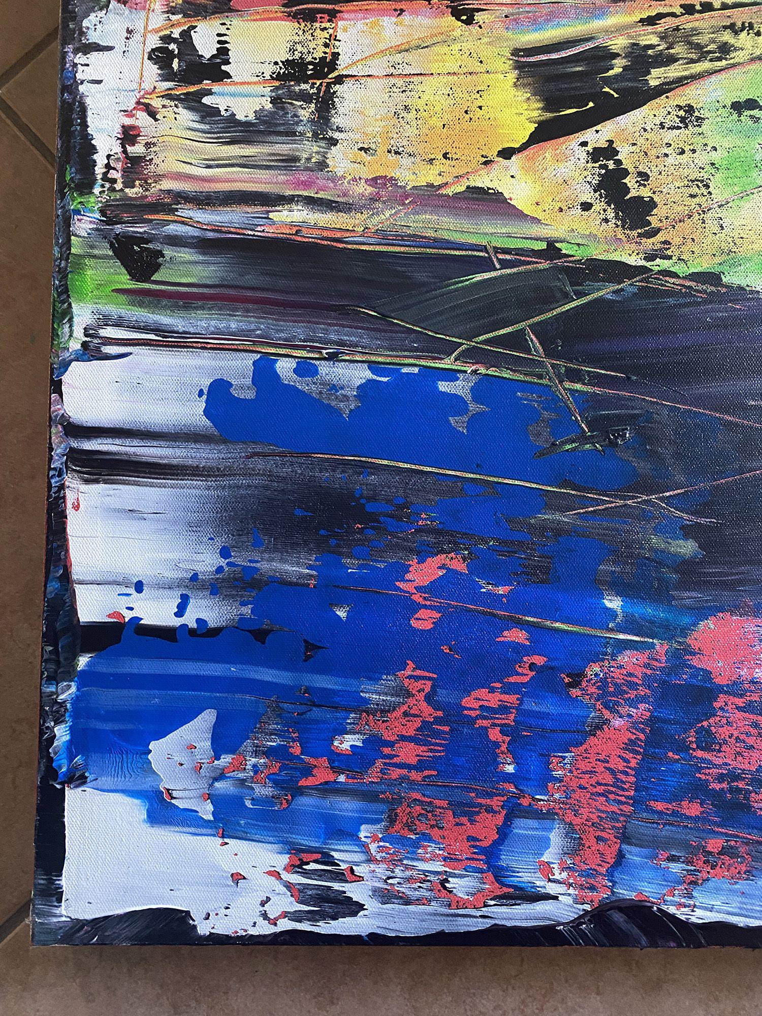 Ruckus, Painting, Acrylic on Canvas For Sale 1