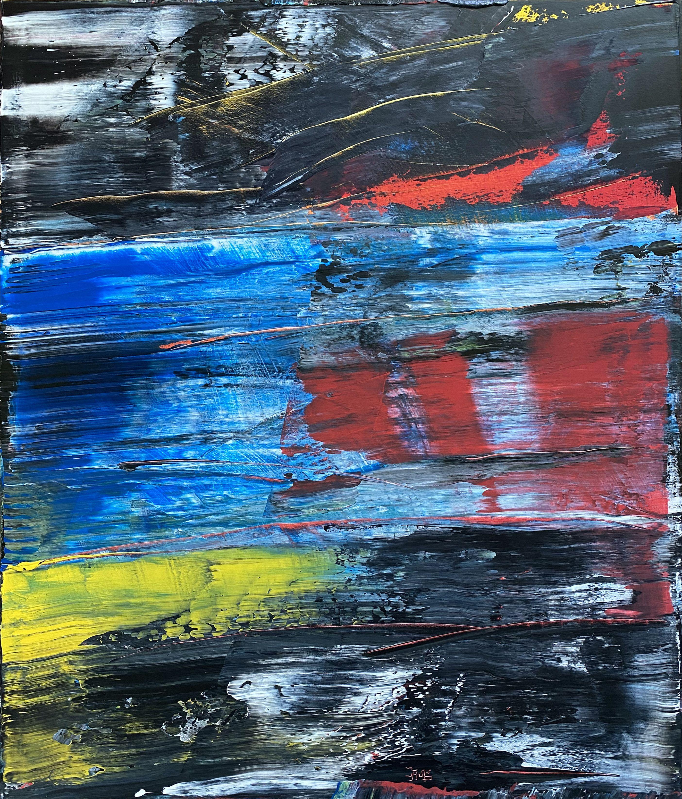 Preston M. Smith (PMS) Abstract Painting - Slow Burn, Painting, Acrylic on Canvas