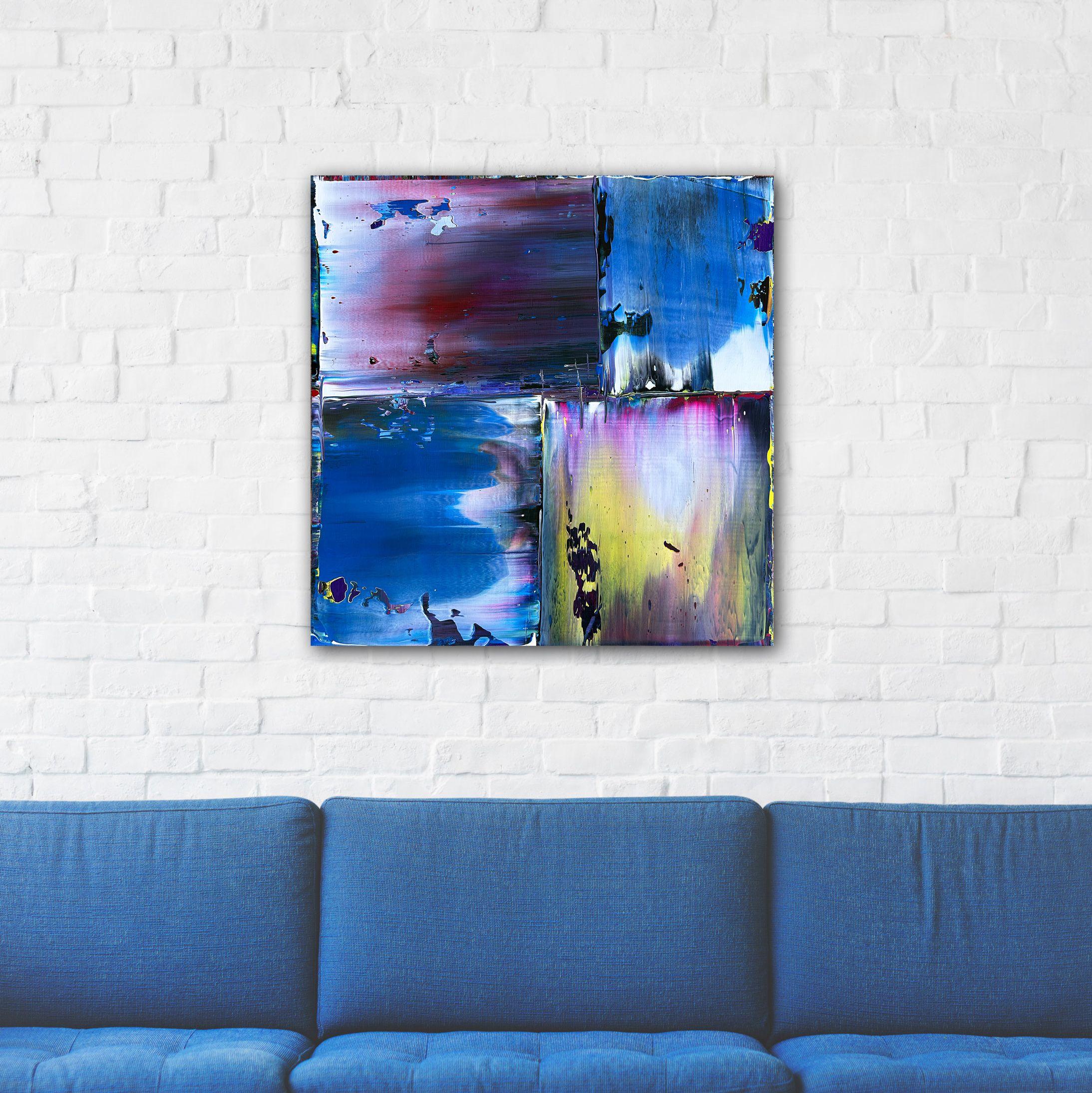 Sorbet, peinture, acrylique sur panneau de bois - Moderne Painting par Preston M. Smith (PMS)