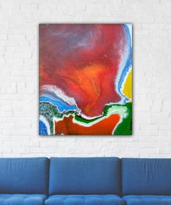 The First Cracks In The Cosmos, Painting, Acrylic on Canvas