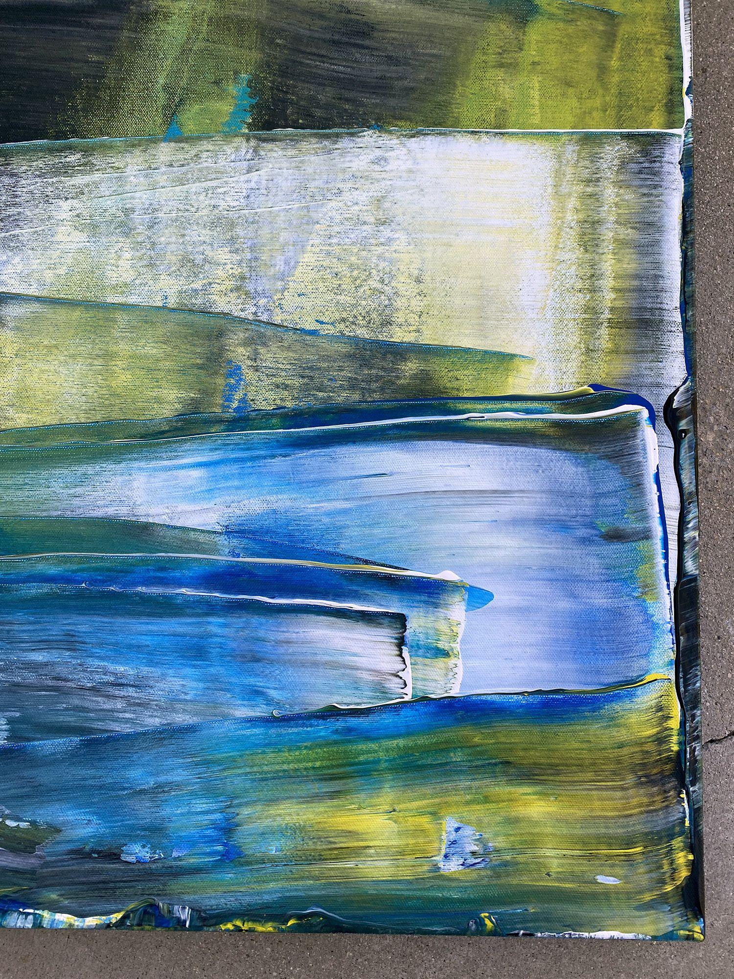 Totally Rad, Pintura, Acrílico sobre lienzo - Abstract Painting Marrón de Preston M. Smith (PMS)
