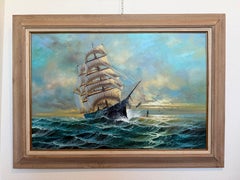 Preston Willis - Original Marine Oil Painting Tall Ship Nautical Seascape