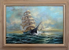 Preston Willis - Original Marine Oil Painting Tall Ship Nautical Seascape