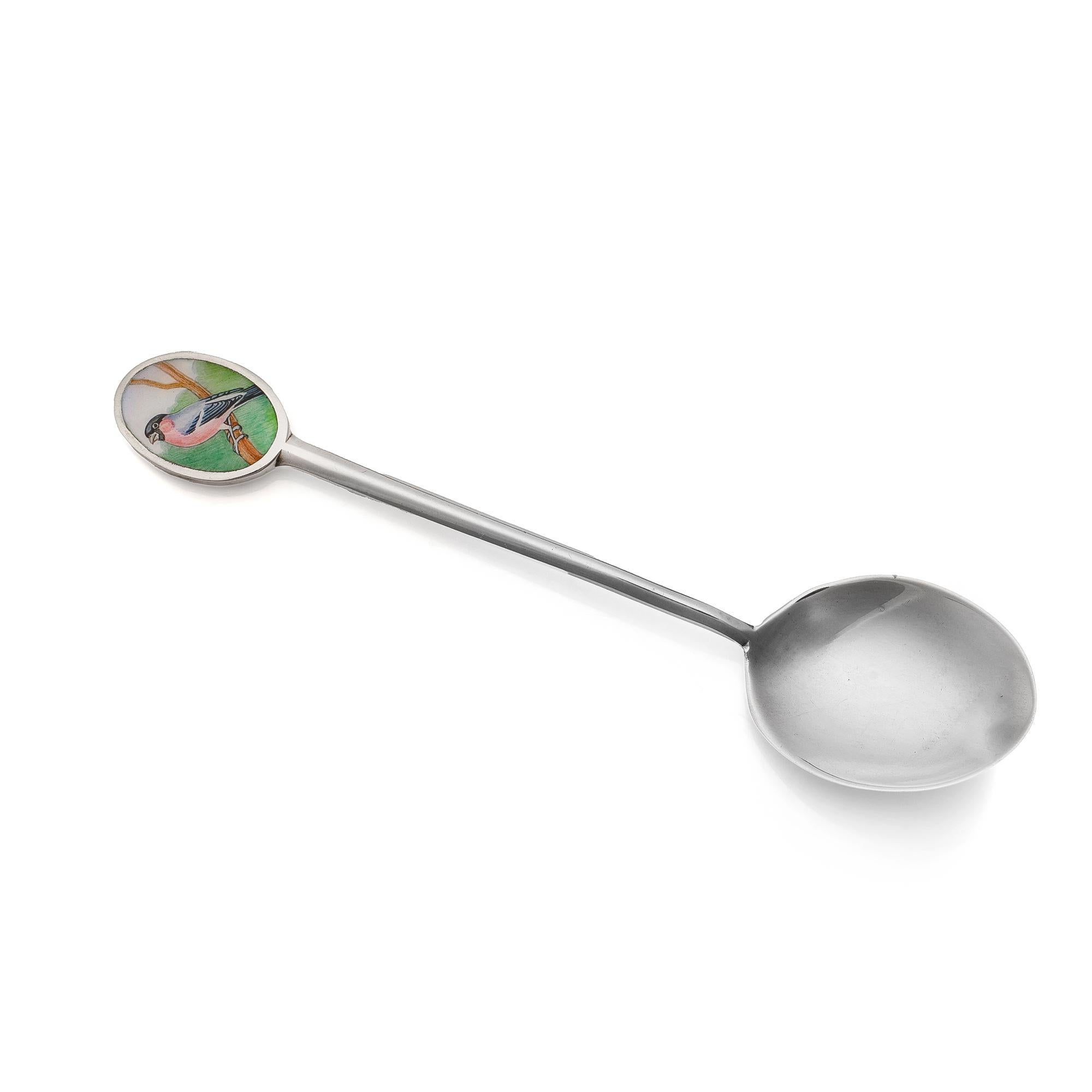 SILVER SOON de PRESTON Ltd. con diseño de pájaro esmaltado en Bueno estado para la venta en Braintree, GB