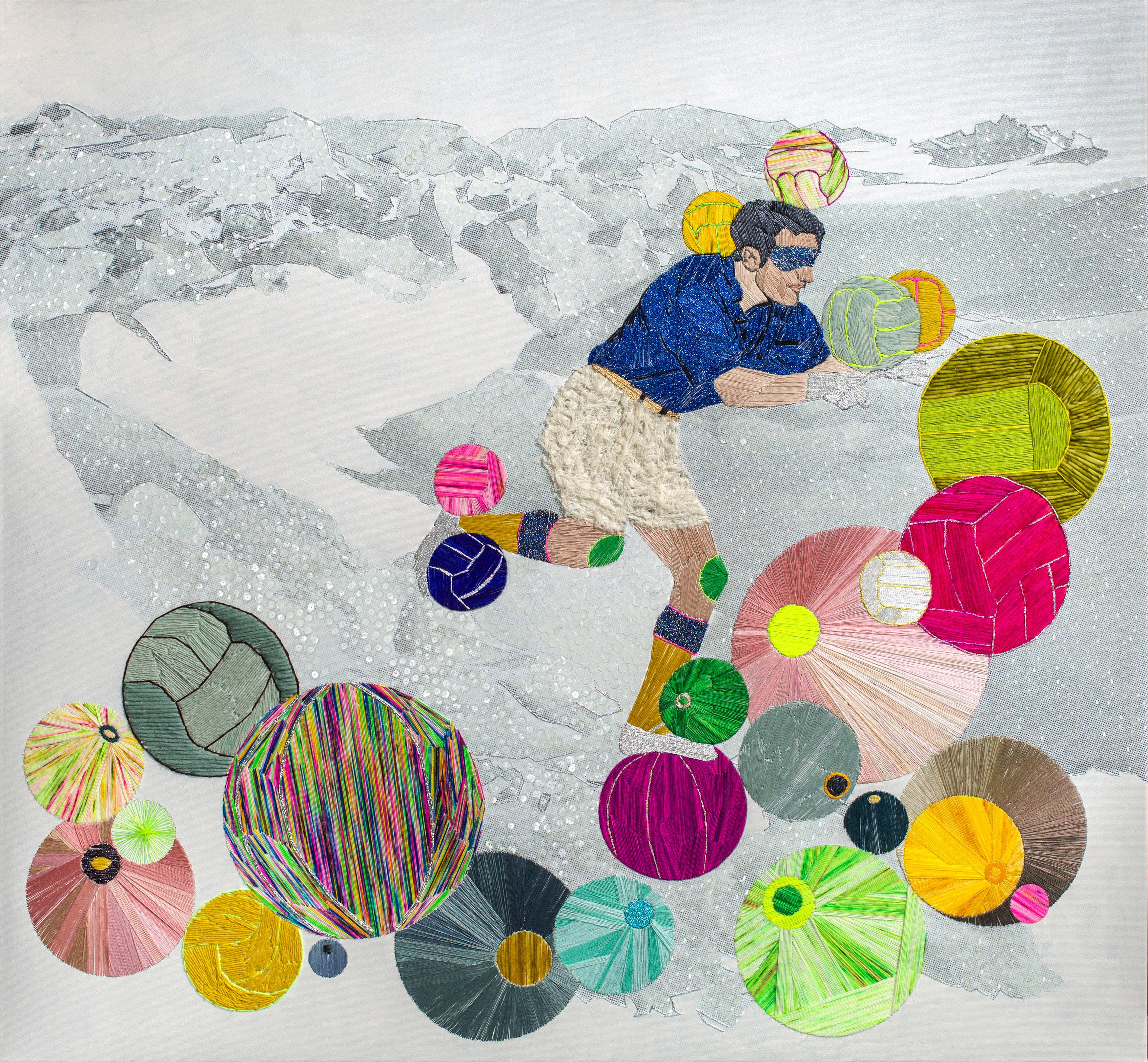 Arctic Charade White - Mixed Media Art by Preta Wolzak