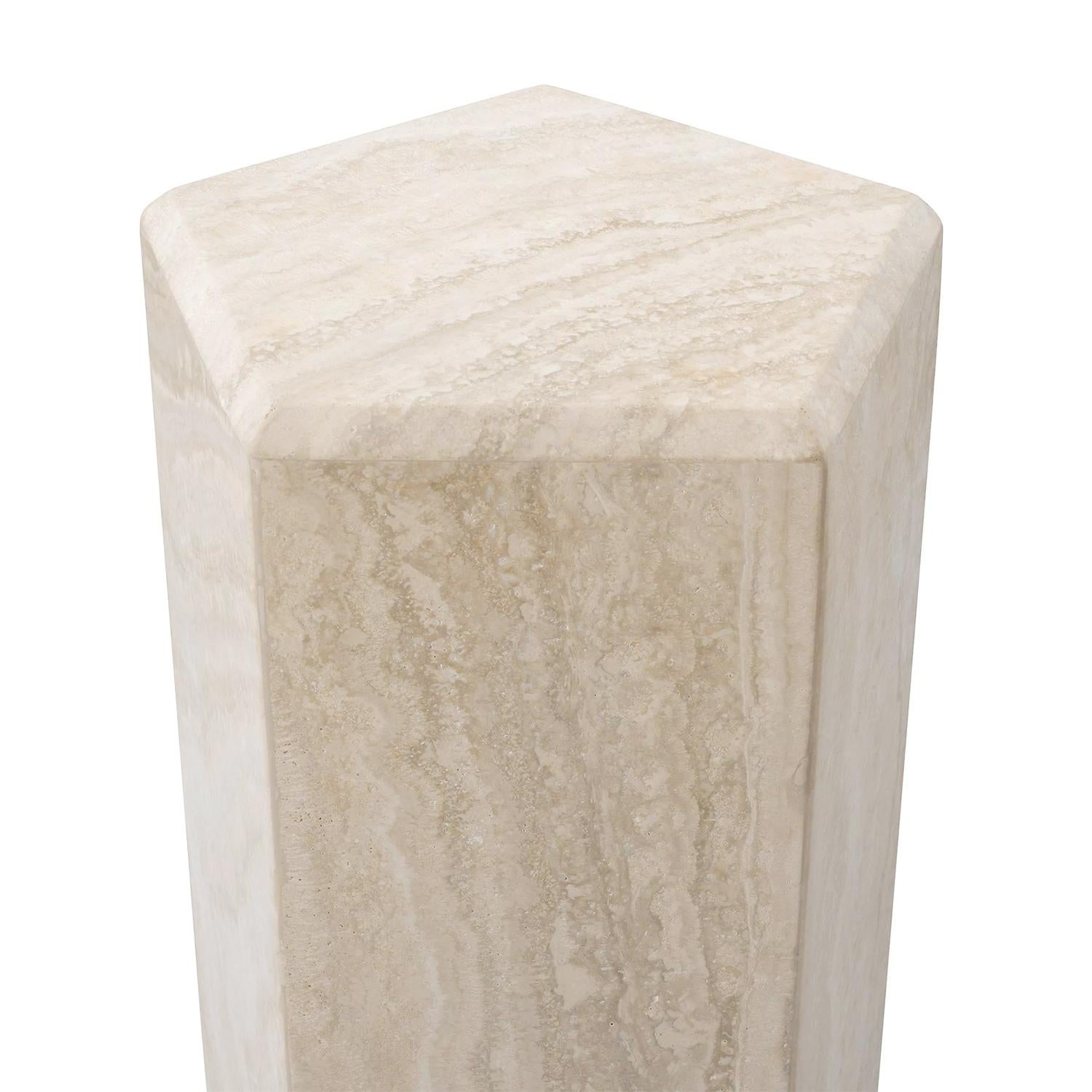 Carved Pretoria Medium Pedestal  For Sale