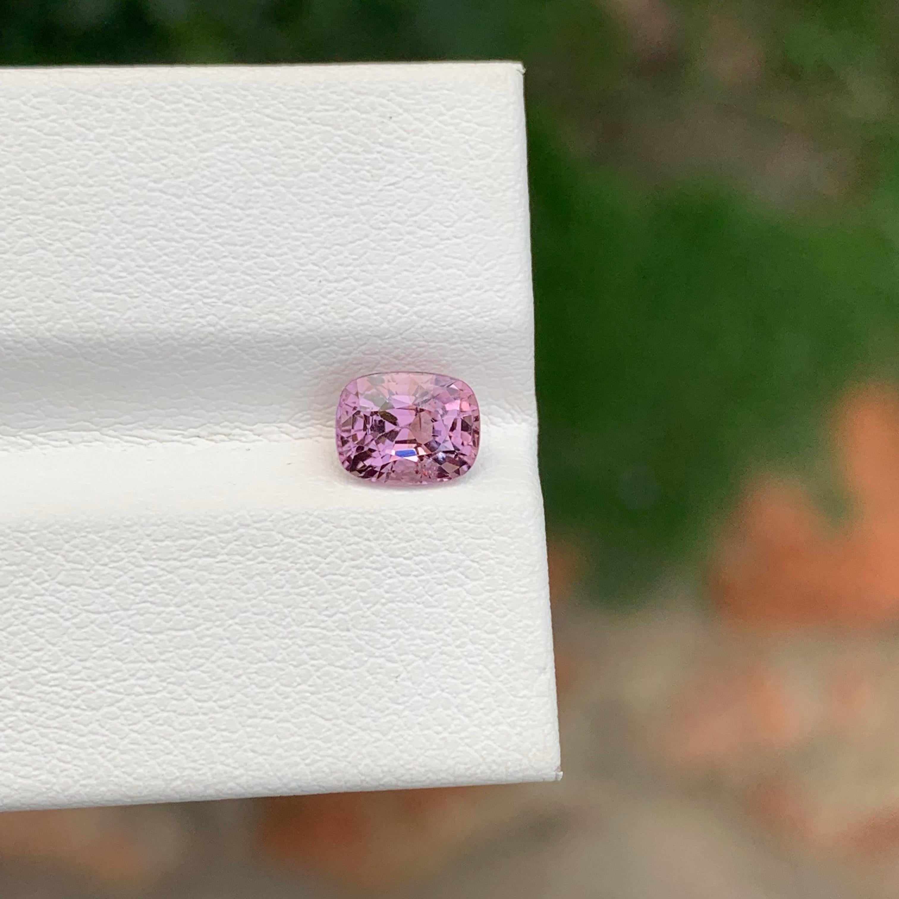 Faceted Purplish Pink Colour Spinel

Weight : 1.20 Carat
Dimension : 6.7 x 5.3 x 4.3 Mm
Colour : Purplish Pink
Treatment: Non
Shape : Cushion

Spinel is a captivating gemstone prized for its brilliant colors and exceptional clarity. Found in a