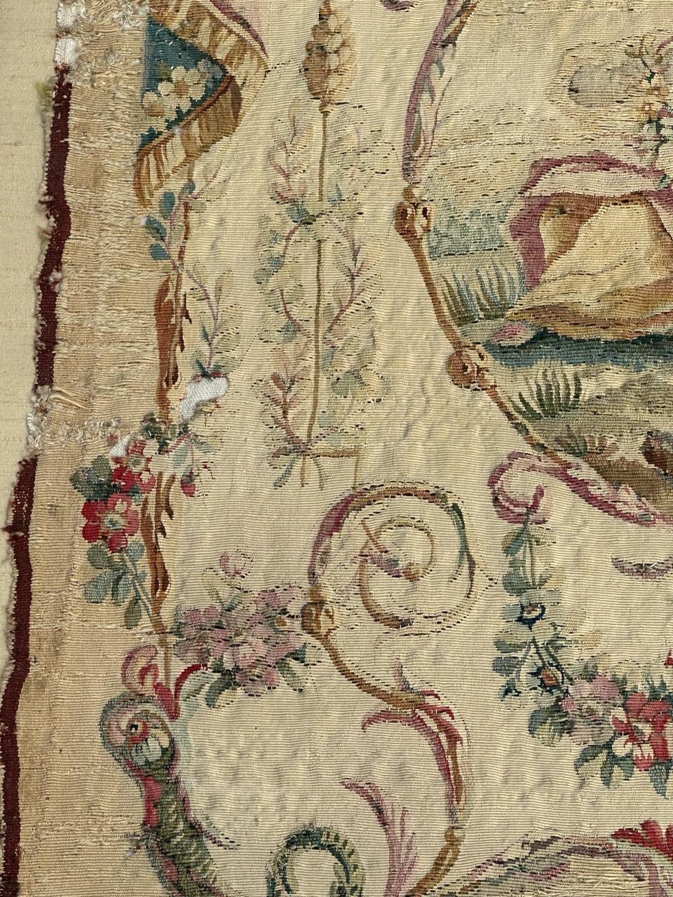 Schöner französischer Aubusson-Seidenteppich aus dem 18. Jahrhundert im Angebot 10
