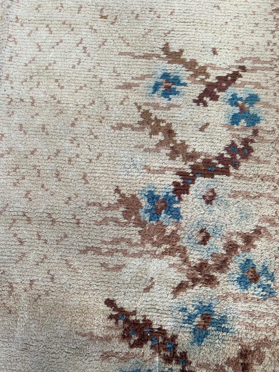 20th Century Bobyrug’s Pretty 1930 French Art Deco Rug