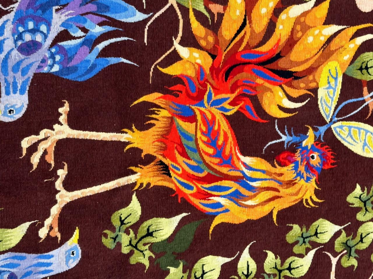 Bonito tapiz de Aubusson francés moderno del siglo XX de 