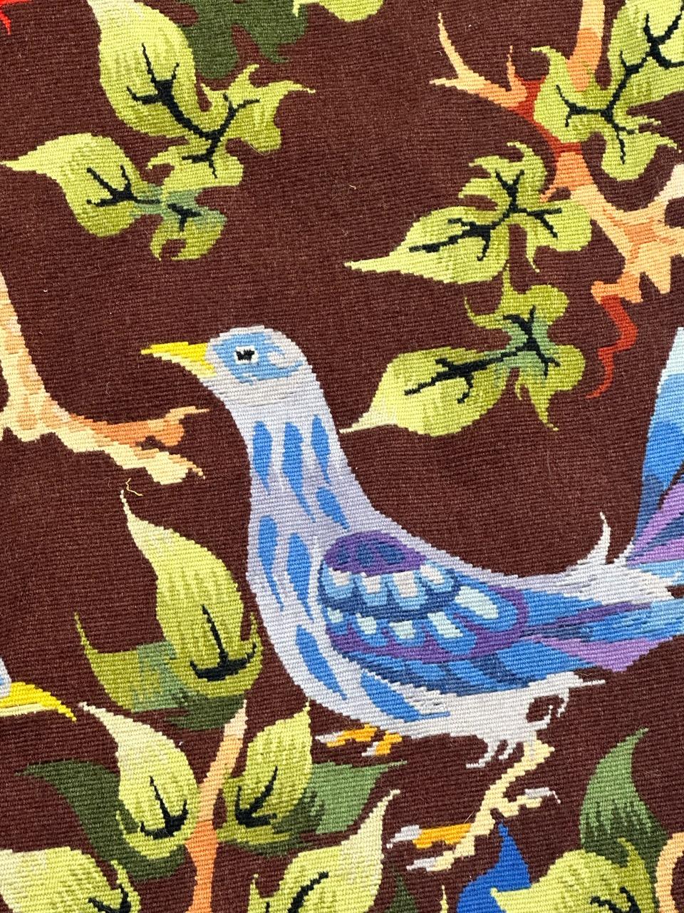 Bonito tapiz de Aubusson francés moderno del siglo XX de 