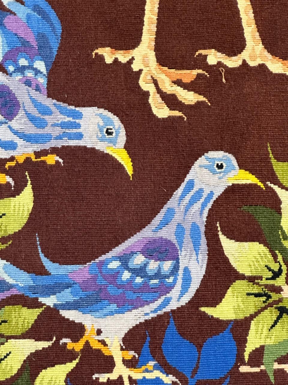 Bonito tapiz de Aubusson francés moderno del siglo XX de 