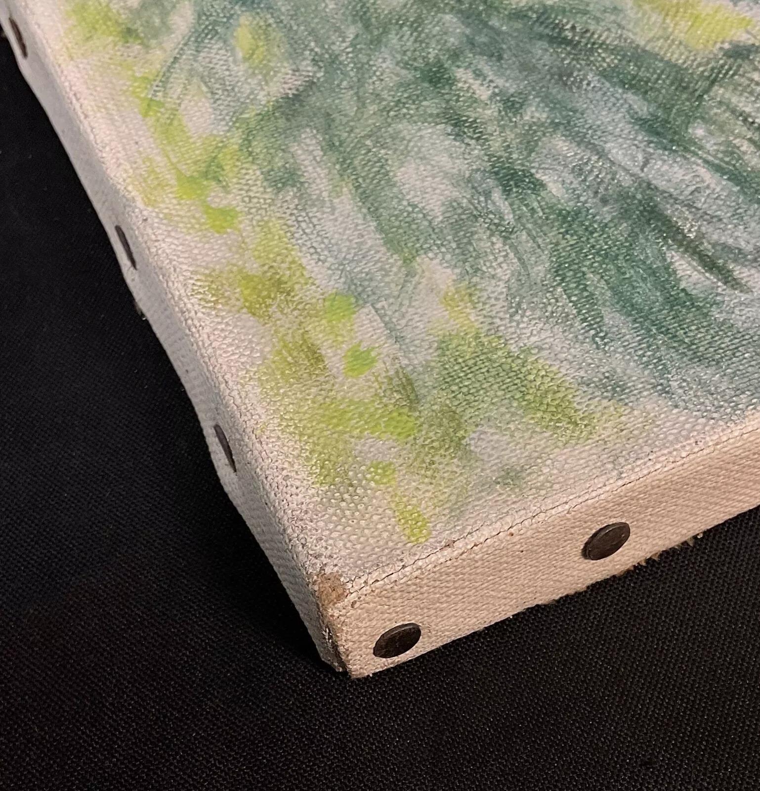 Hübsche Acrylmalerei Landschaft Thema J. Boving, Mâconnais Künstler - 2Y592 (20. Jahrhundert) im Angebot