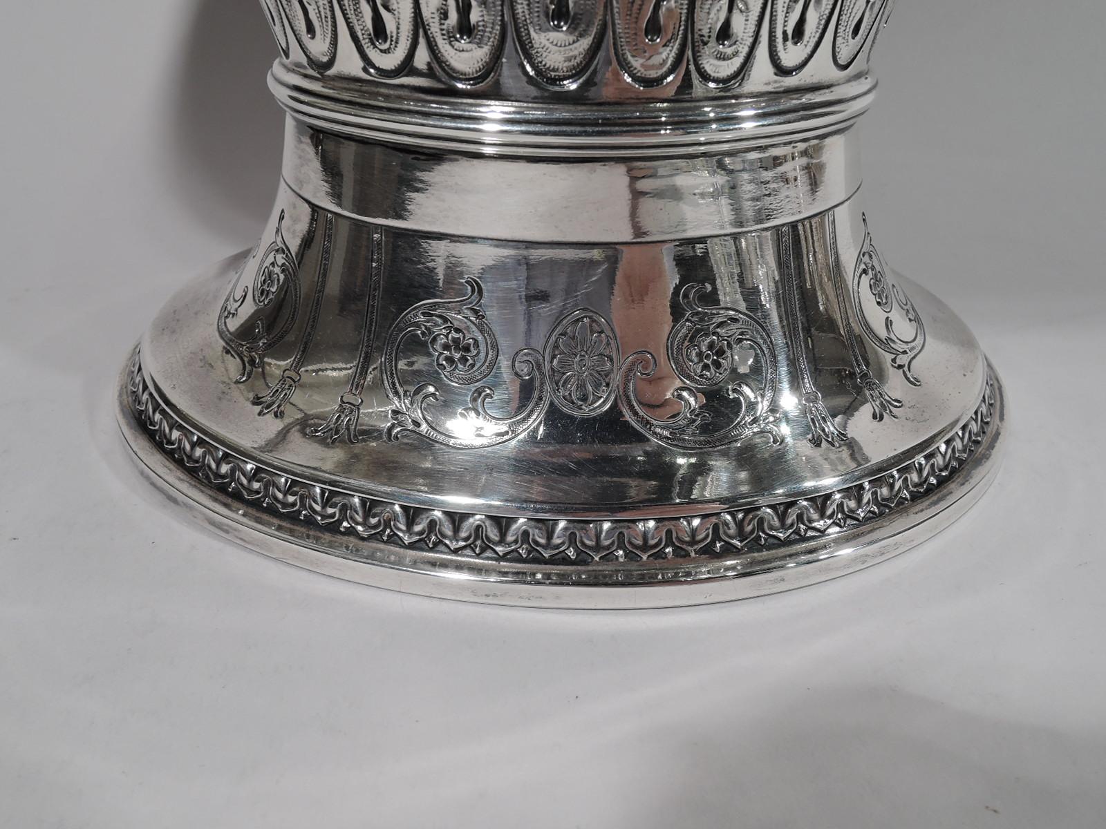 Pretty American Art Nouveau Sterling Silver Bridal Basket by Gorham 1