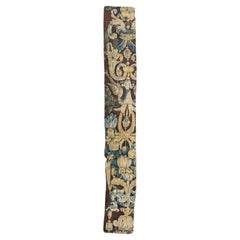 Bonito fragmento antiguo de tapiz de Aubusson francés del siglo XVII 