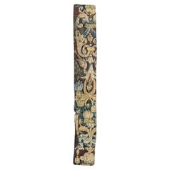 Schönes antikes französisches Aubusson-Wandteppichfragment aus dem 17. Jahrhundert