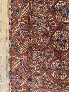 Bobyrug’s Pretty Antique Afghan Bokhara Rug