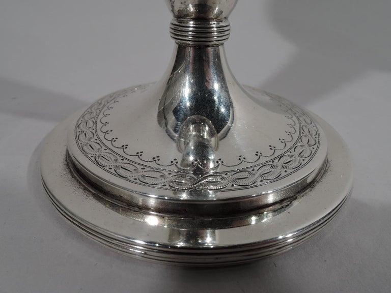 Pretty Antique American Edwardian Sterling Silver Vase by Kirk For Sale ...