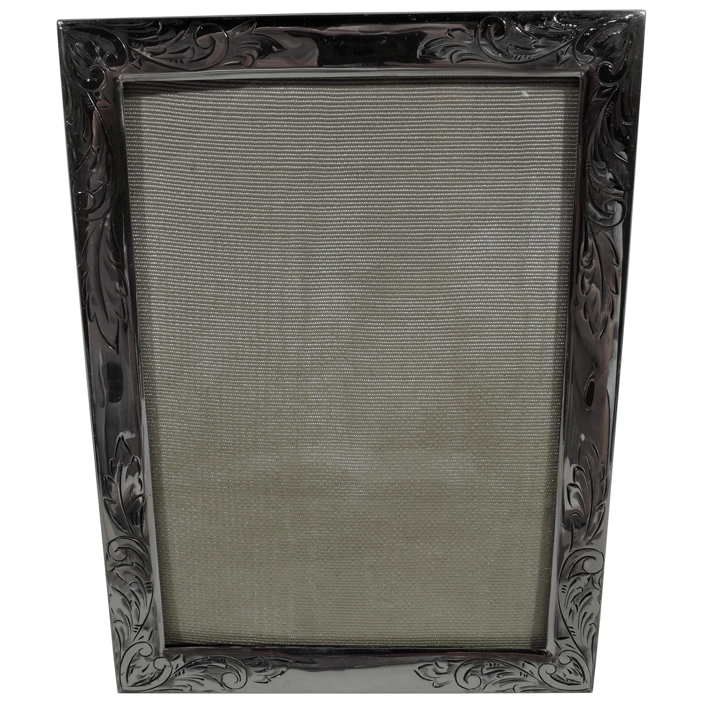 Pretty Antique American Sterling Silver Picture Frame
