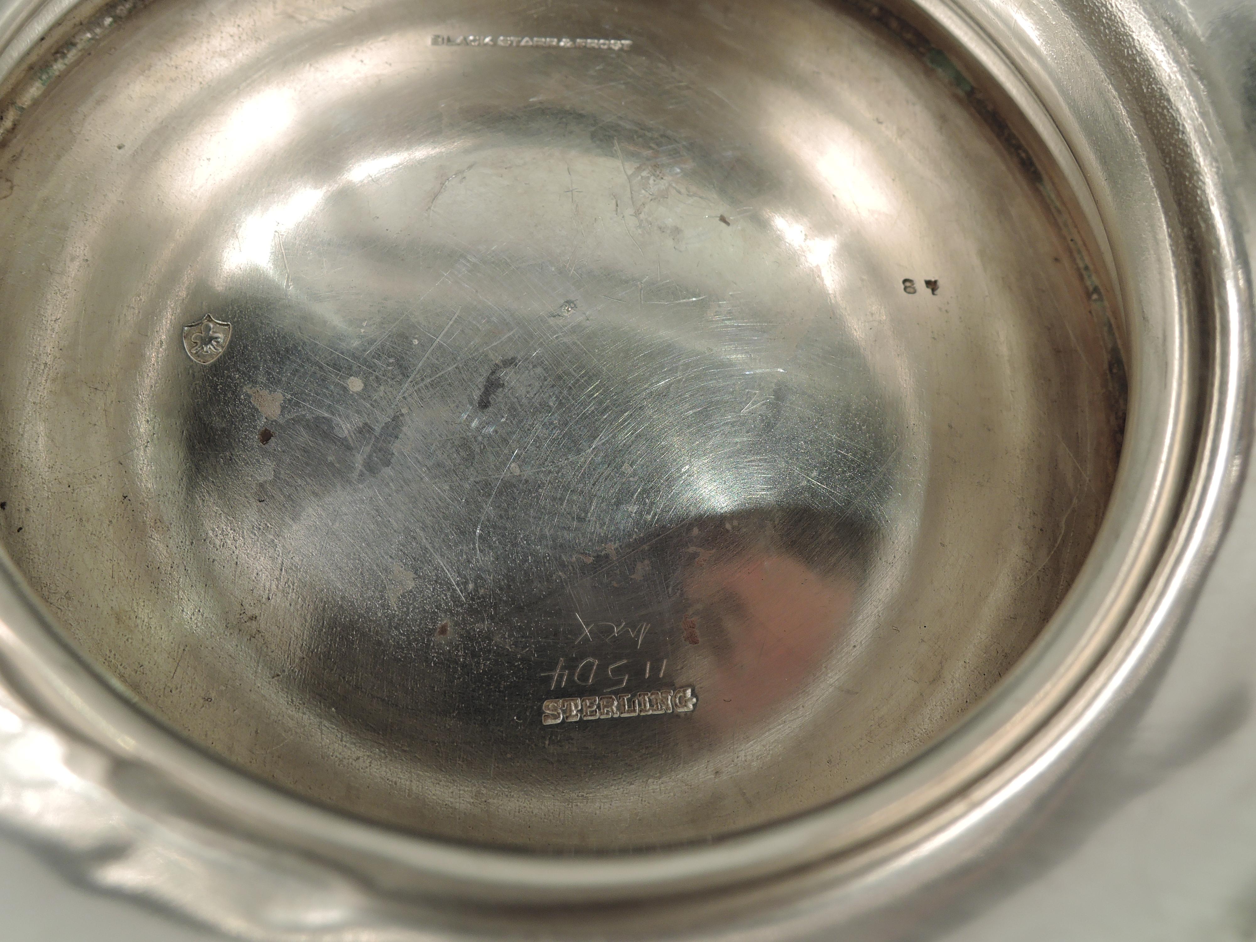 Pretty Antique American Sterling Silver Repousse Centerpiece Bowl 4