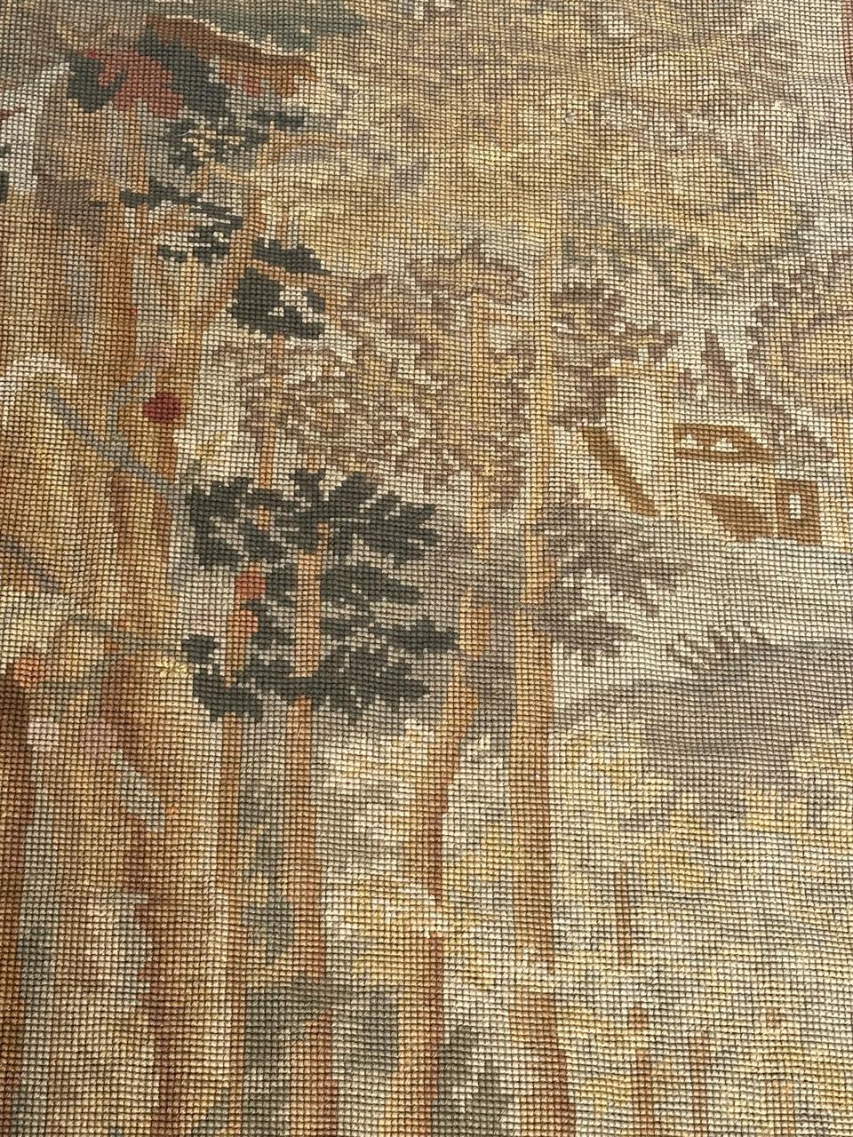 Bonito tapiz antiguo Antique French Needlepoint Panel Tapestry en Bueno estado para la venta en Saint Ouen, FR