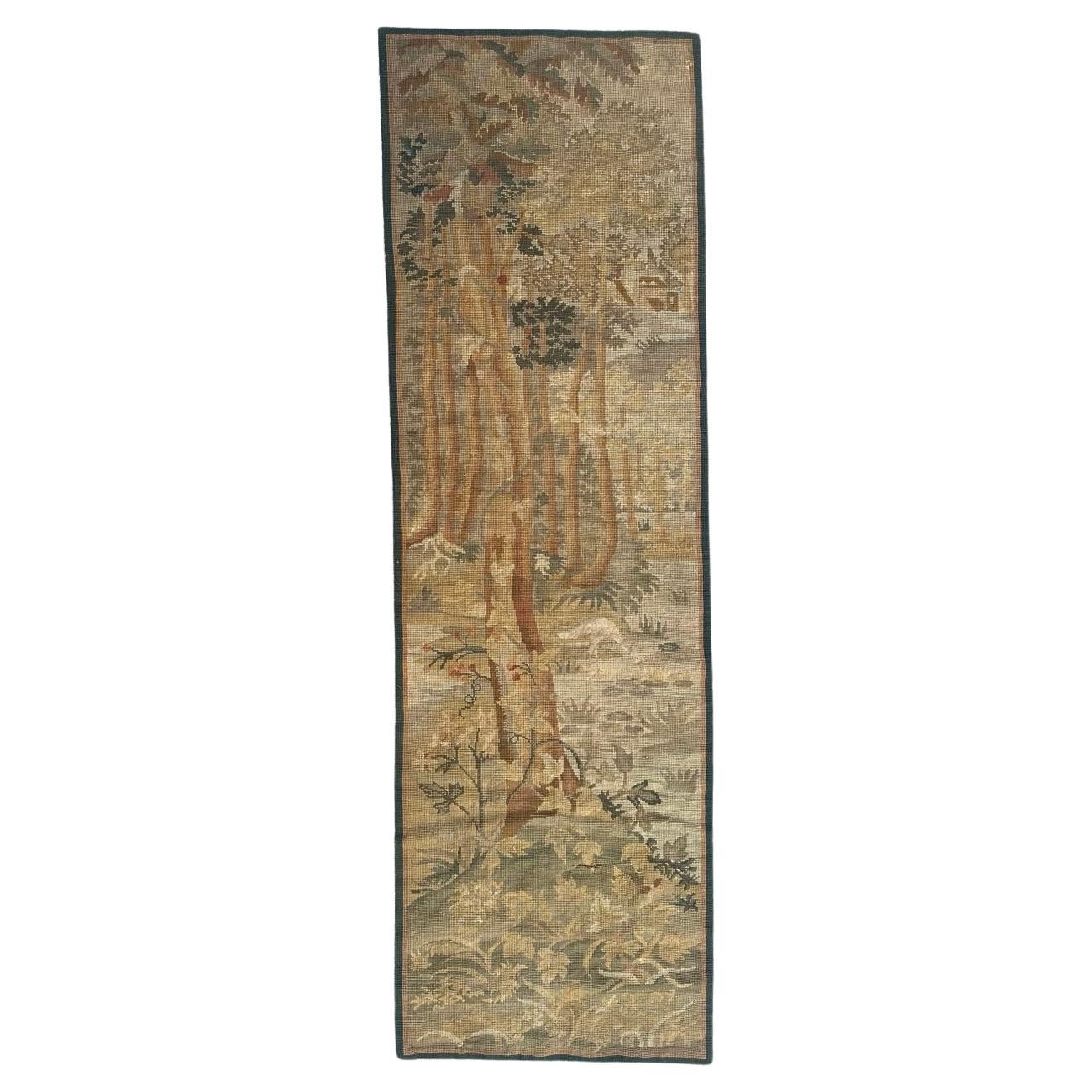 Pretty antique Antique French Needlepoint Panel Tapestry