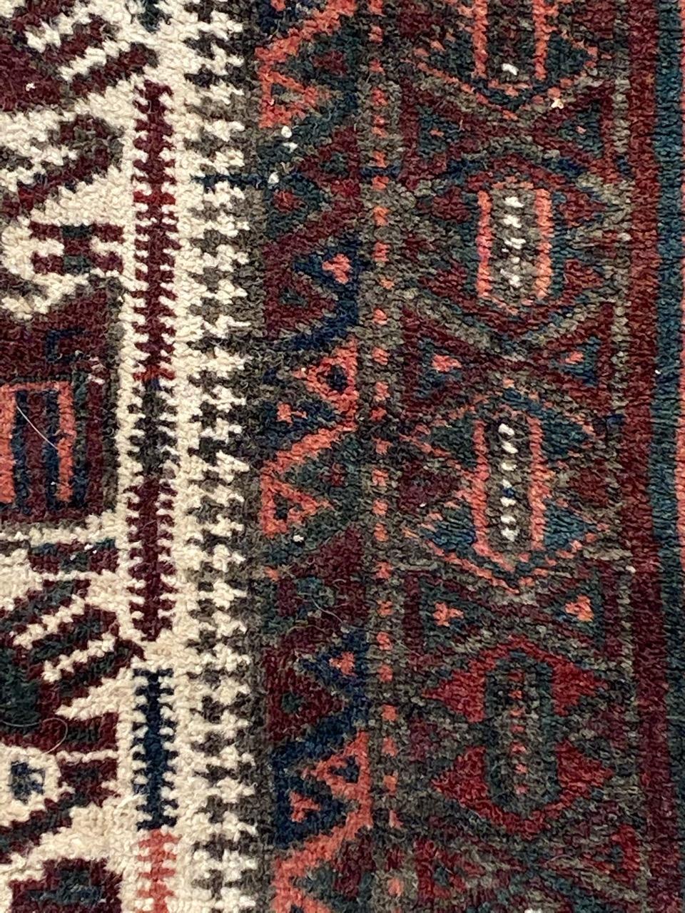 Pretty Antique Baluch Rug For Sale 2