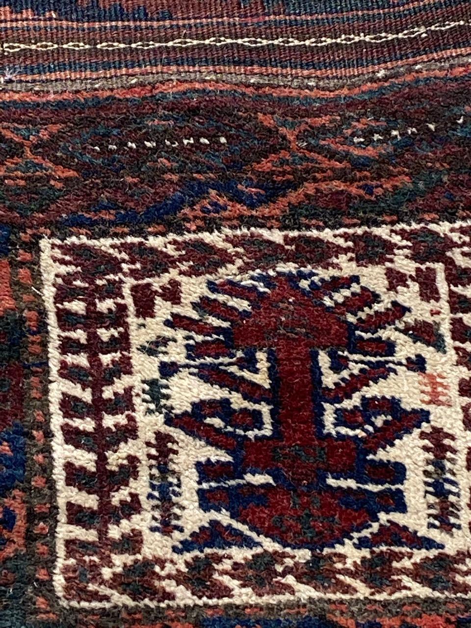 Wool Pretty Antique Baluch Rug For Sale