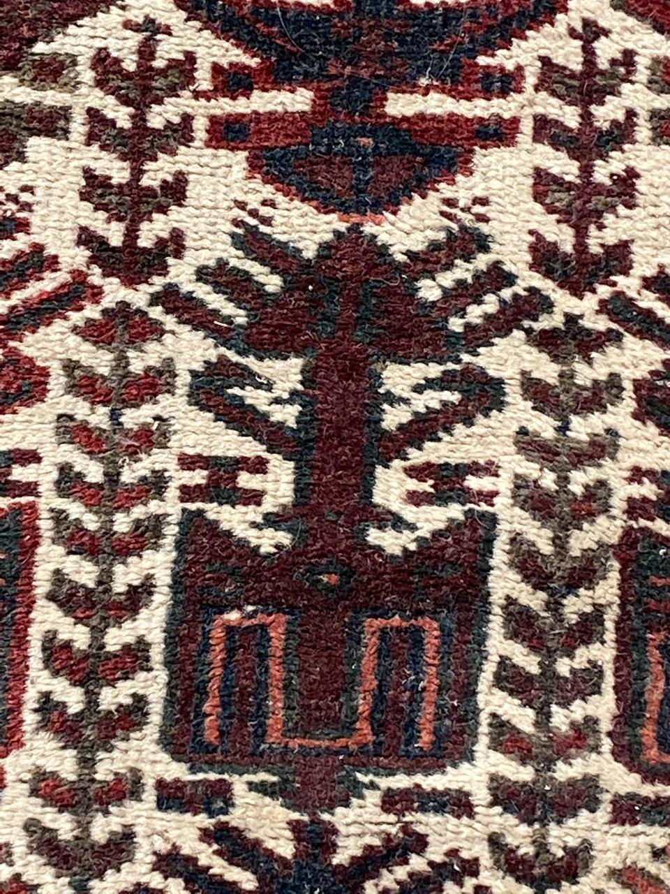 Pretty Antique Baluch Rug For Sale 1