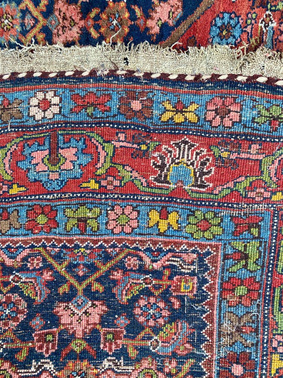 Bonita alfombra antigua Bijar en venta 7