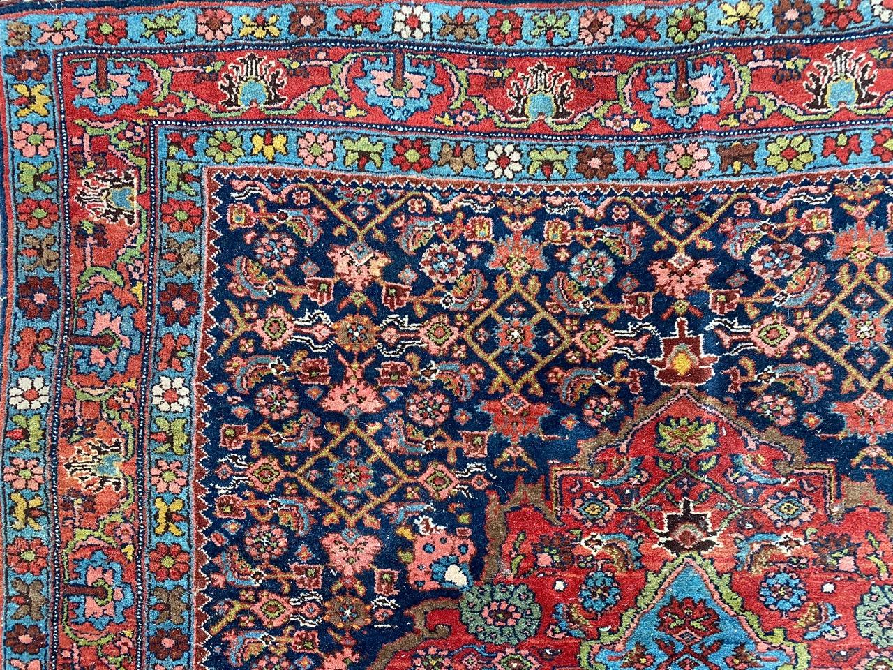 Bonita alfombra antigua Bijar Anudado a mano en venta