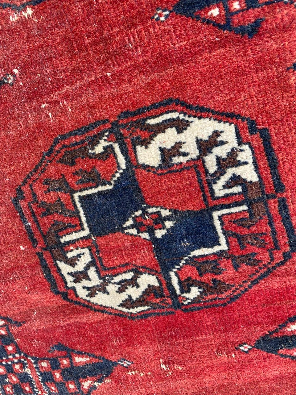 Bobyrug's Hübscher antiker Bokhara Afghan Teppich im Angebot 8
