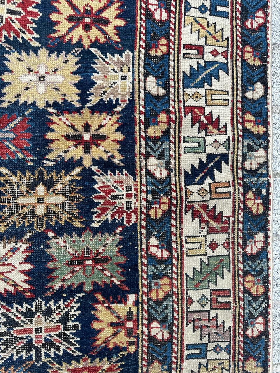 Bobyrug’s Pretty antique Caucasian Shirvan kouba rug For Sale 3