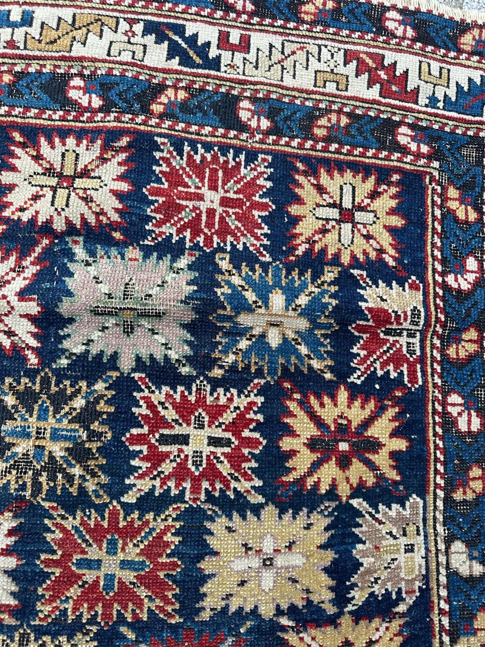 Bobyrug’s Pretty antique Caucasian Shirvan kouba rug For Sale 4