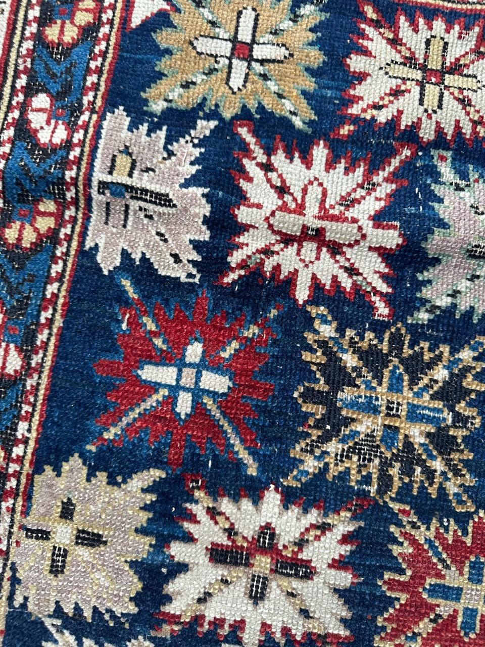 Bobyrug’s Pretty antique Caucasian Shirvan kouba rug For Sale 5