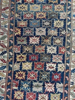 Bobyrug’s Pretty antique Caucasian Shirvan kouba rug