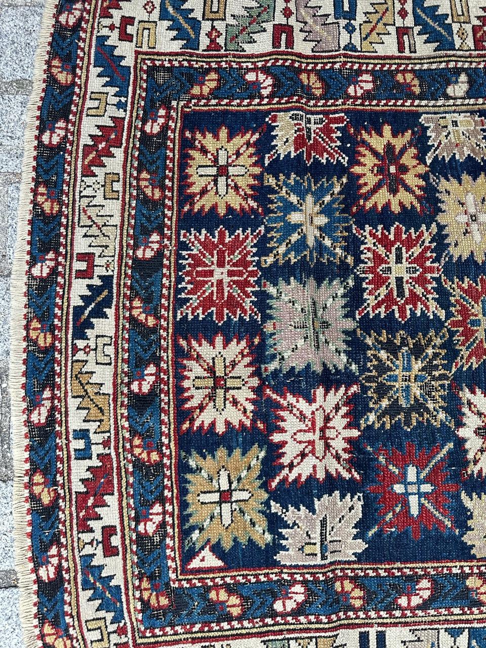 Kazak Bobyrug’s Pretty antique Caucasian Shirvan kouba rug For Sale