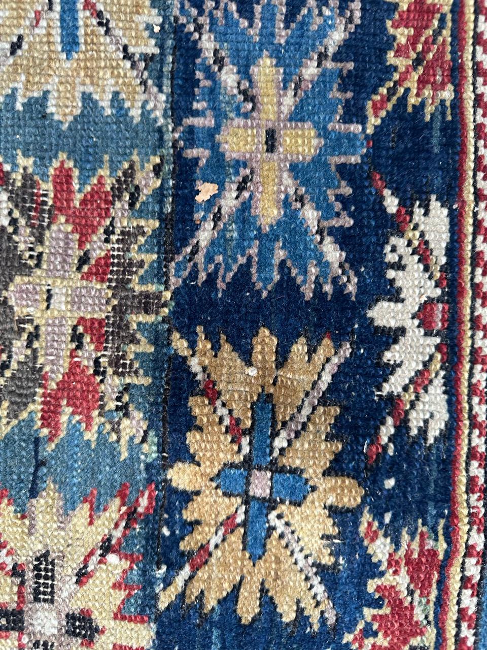 Bobyrug’s Pretty antique Caucasian Shirvan kouba rug For Sale 1